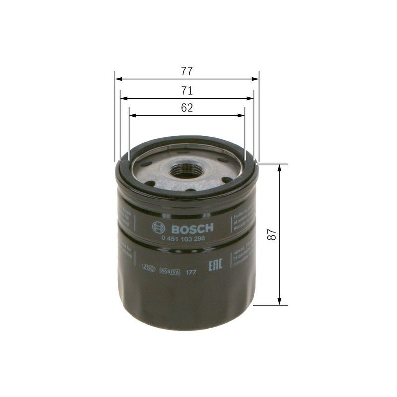 Filtro olio - BOSCH