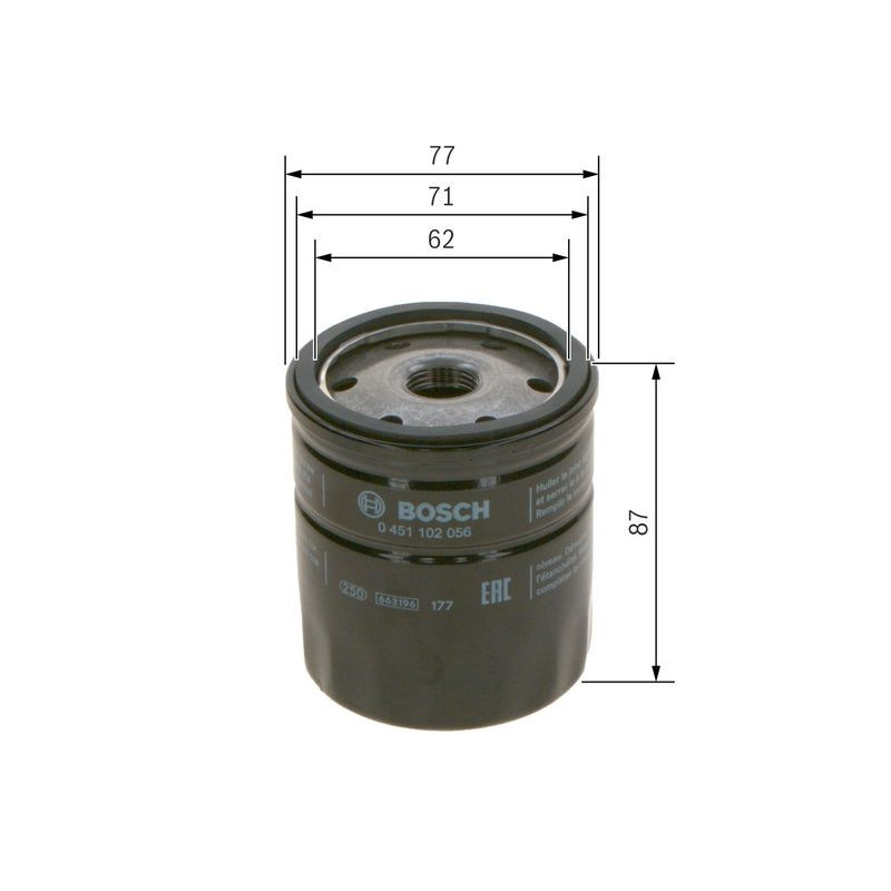 Filtro olio - BOSCH