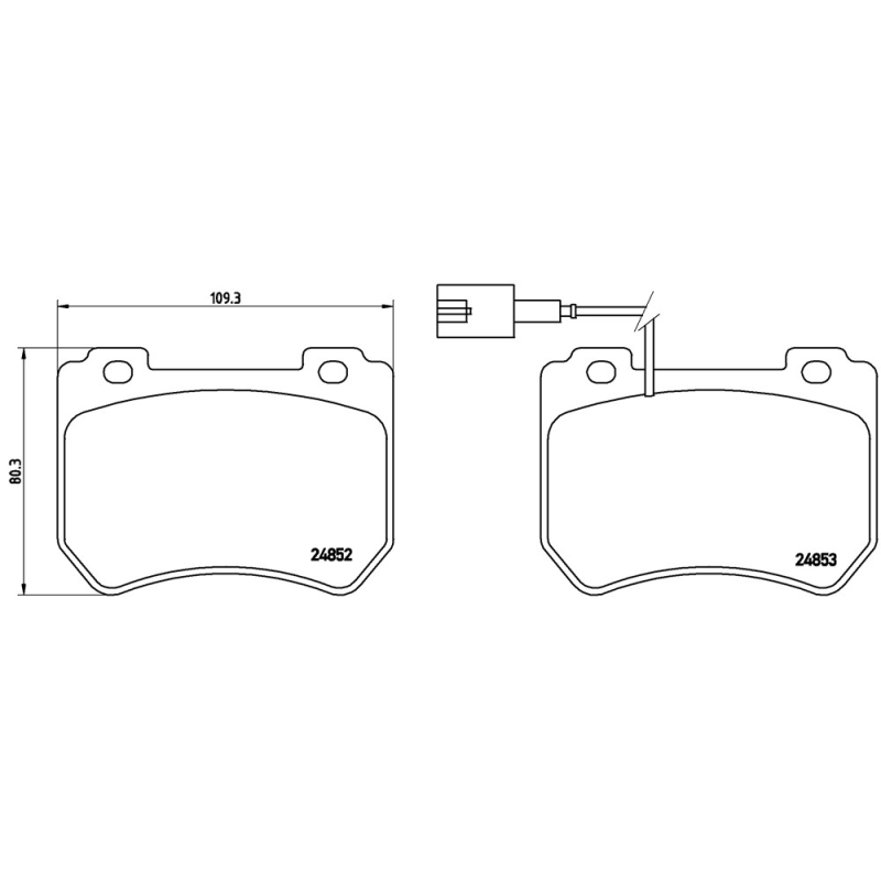 Pastiglie freno asse anteriore - BREMBO