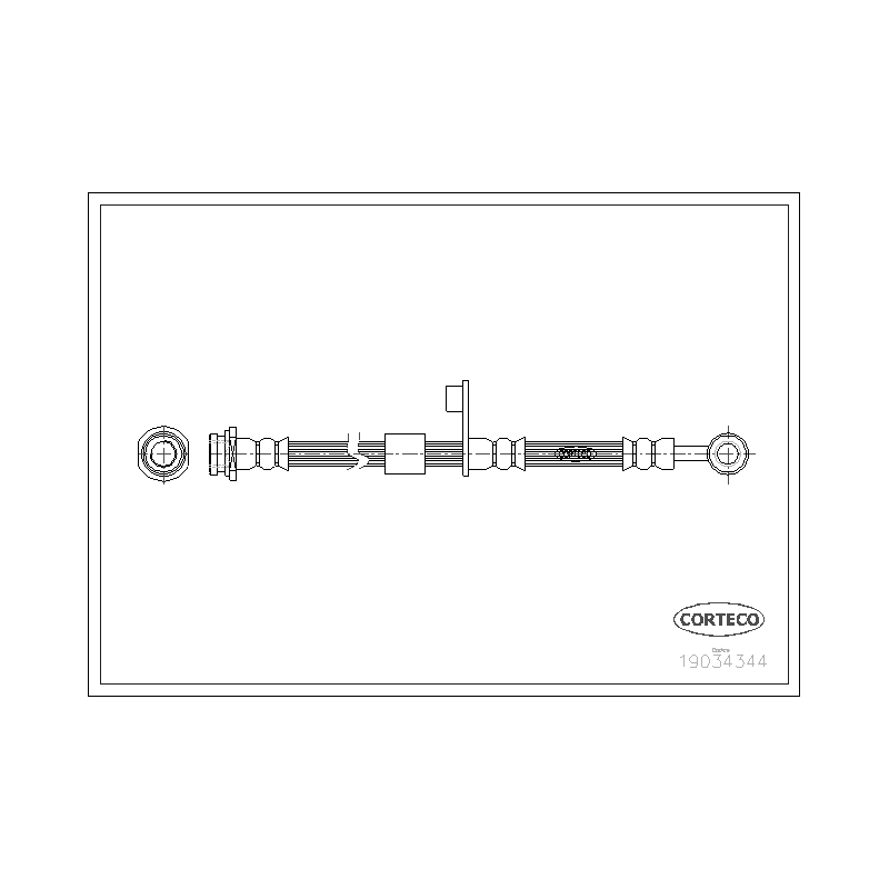 Flessibile freno asse anteriore - CORTECO