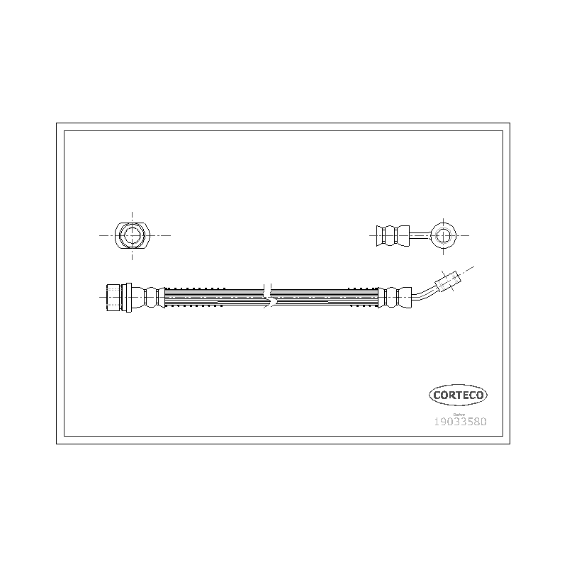 Flessibile freno asse anteriore - CORTECO