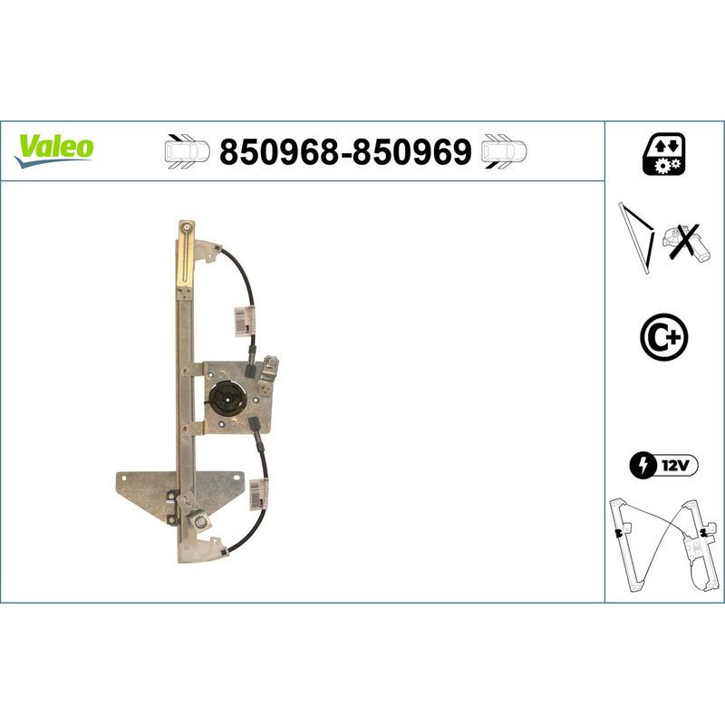 Alzacristalli anteriore - VALEO