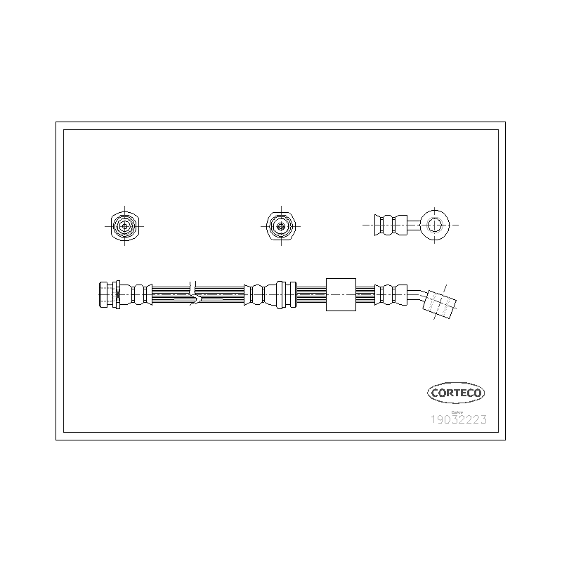 Flessibile freno asse anteriore - CORTECO