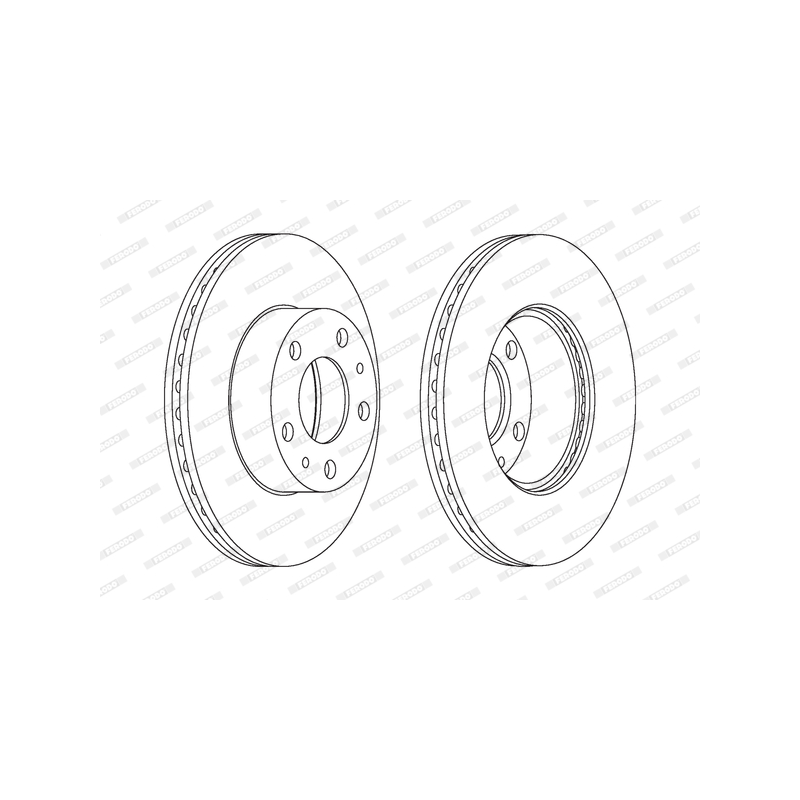 Disco freno asse anteriore - FERODO