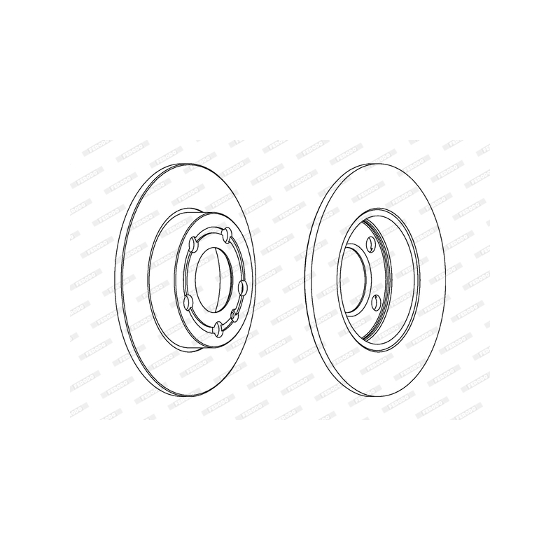 Disco freno asse posteriore - FERODO