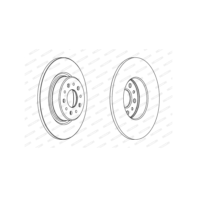 Disco freno asse posteriore - FERODO