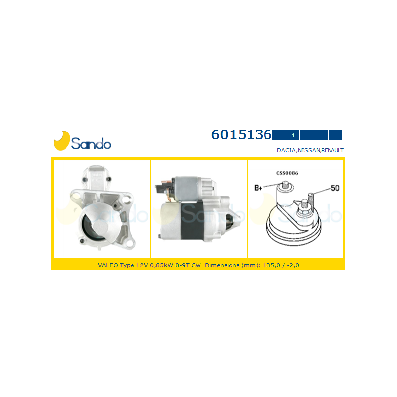 Motorino avviamento - SANDO