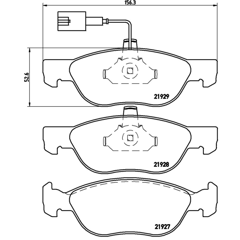 Pastiglie freno asse anteriore - BREMBO