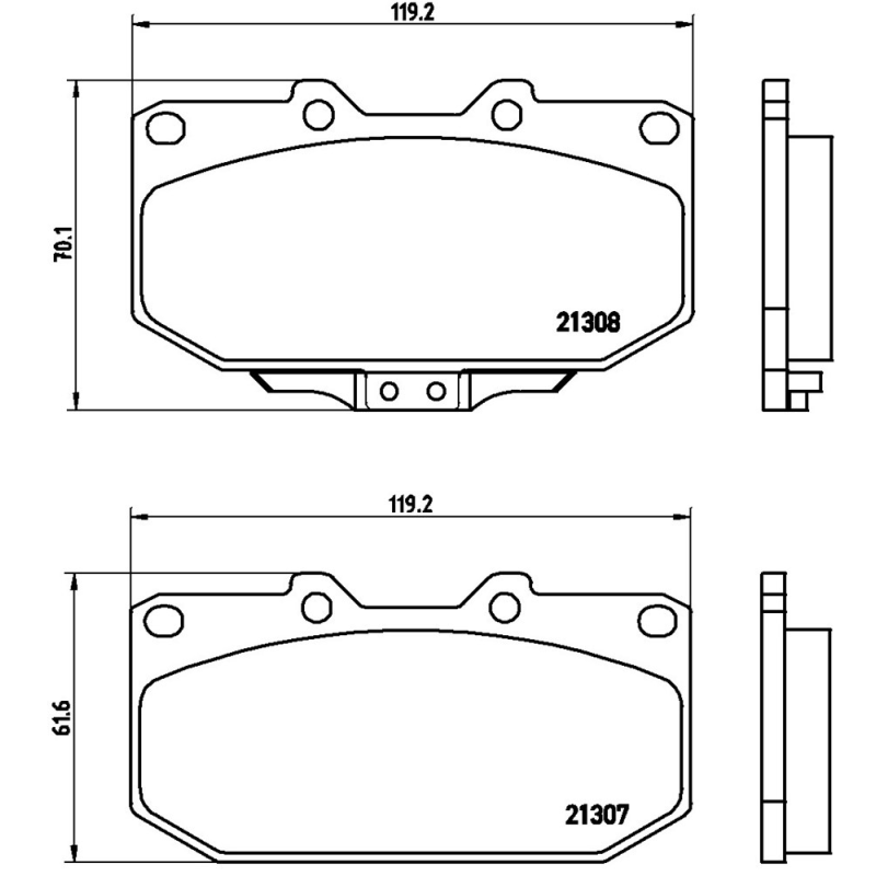 Pastiglie freno asse anteriore - BREMBO