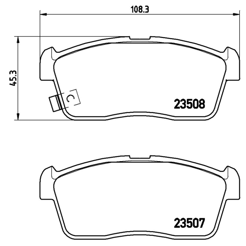 Pastiglie freno asse anteriore - BREMBO