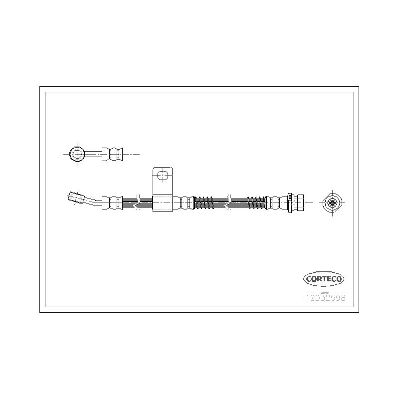 Flessibile freno asse anteriore - CORTECO
