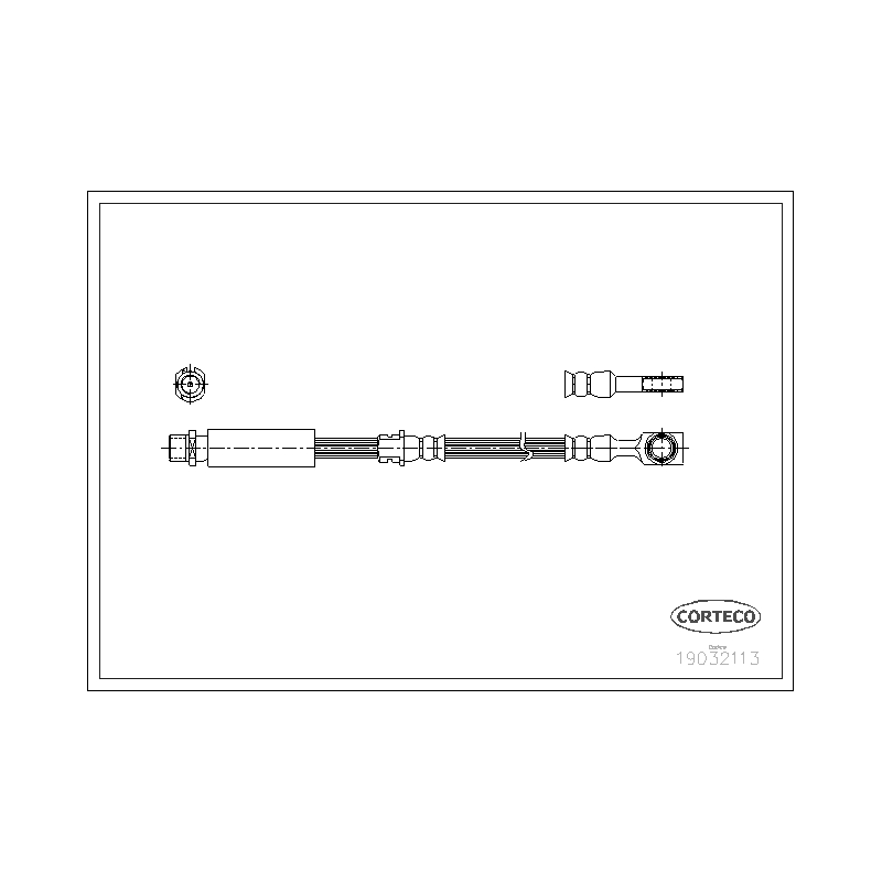 Flessibile freno asse anteriore - CORTECO