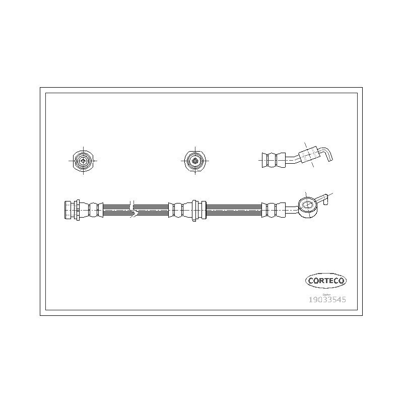 Flessibile freno asse anteriore - CORTECO