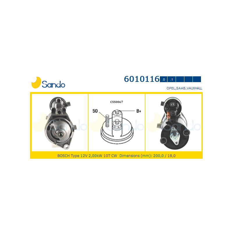 Motorino avviamento - SANDO