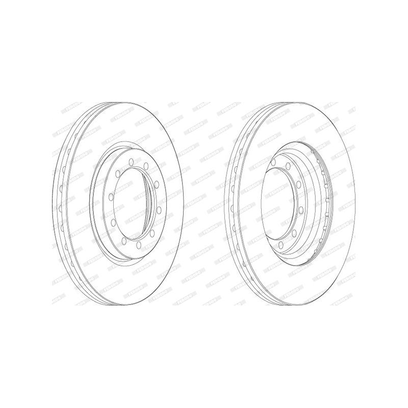 Disco freno asse anteriore - FERODO