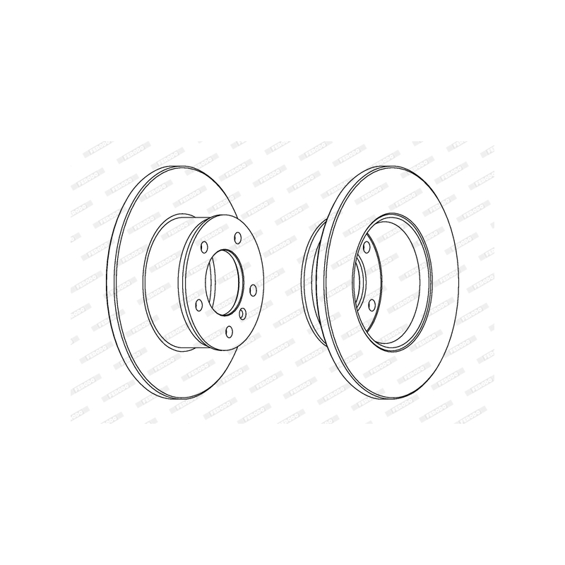 Disco freno asse anteriore - FERODO