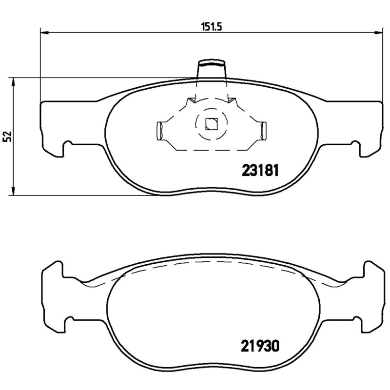 Pastiglie freno asse anteriore - BREMBO