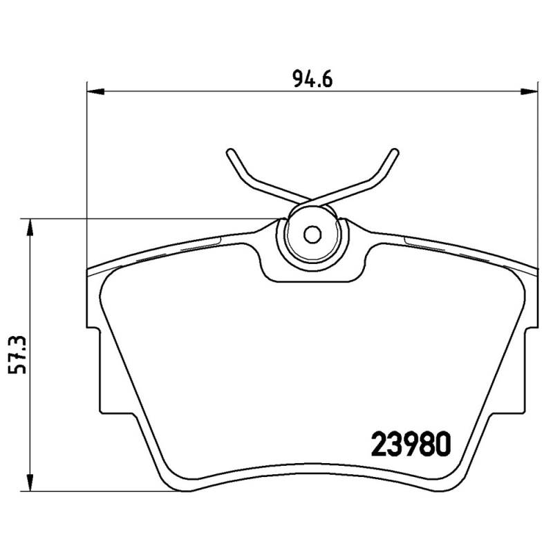 Pastiglie freno asse posteriore - BREMBO