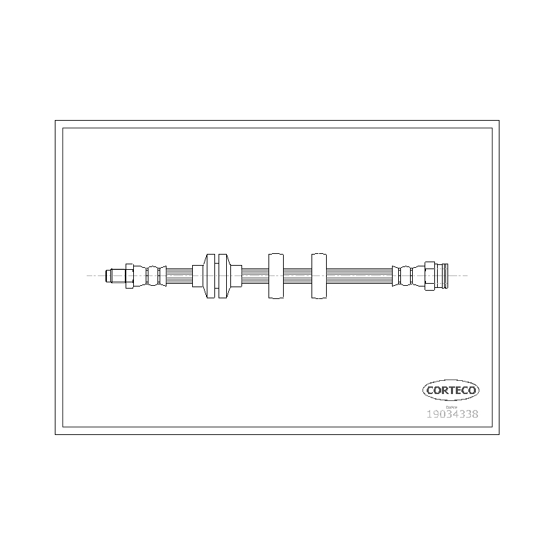 Flessibile freno asse anteriore - CORTECO