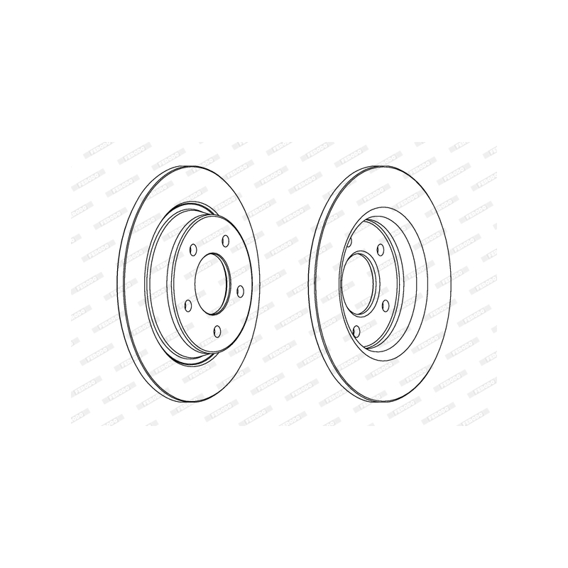 Disco freno asse posteriore - FERODO