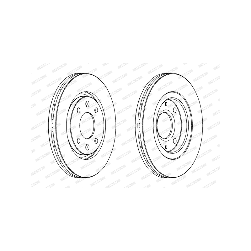 Disco freno asse anteriore - FERODO