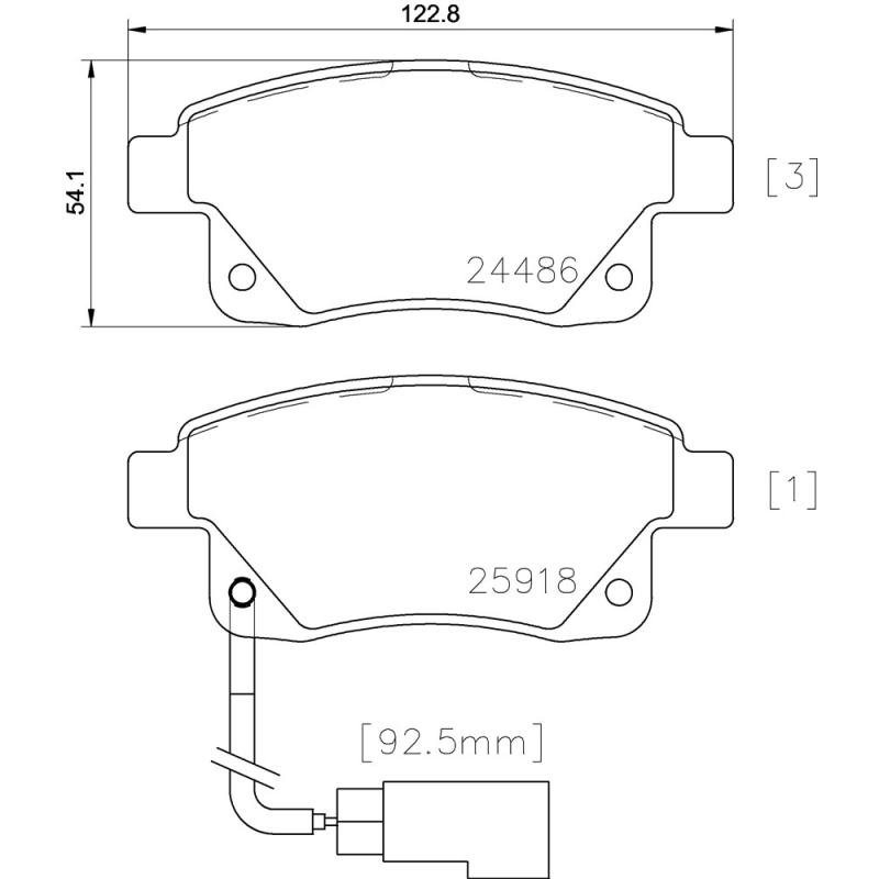 Pastiglie freno asse posteriore - BREMBO
