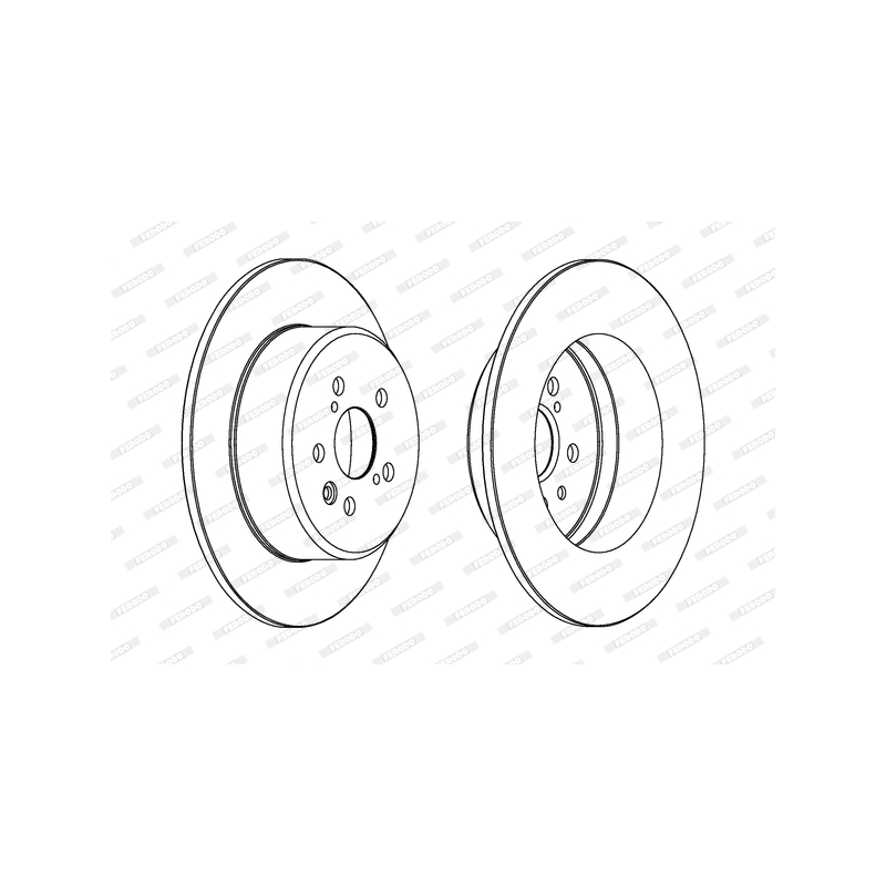 Disco freno asse posteriore - FERODO