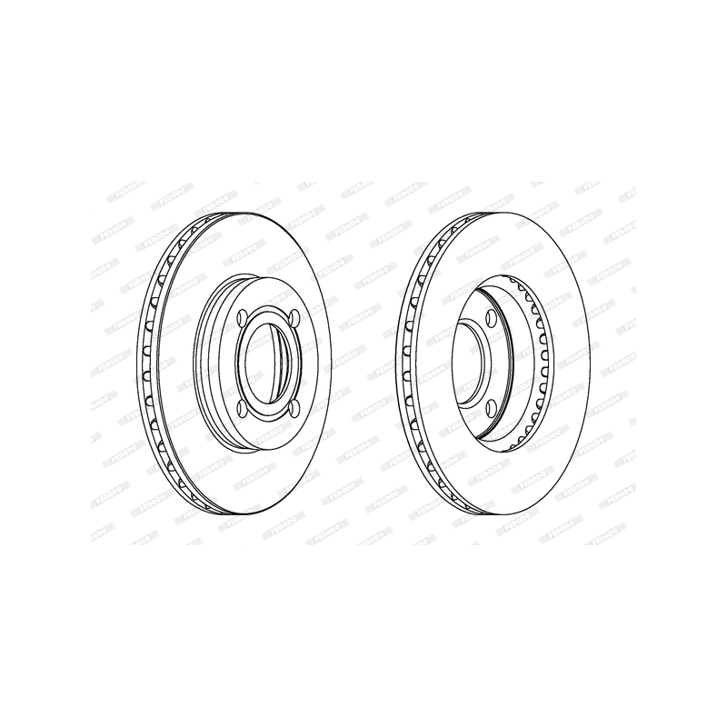 Disco freno asse anteriore - FERODO
