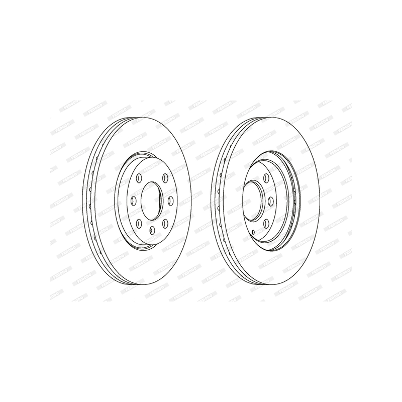 Disco freno asse anteriore - FERODO