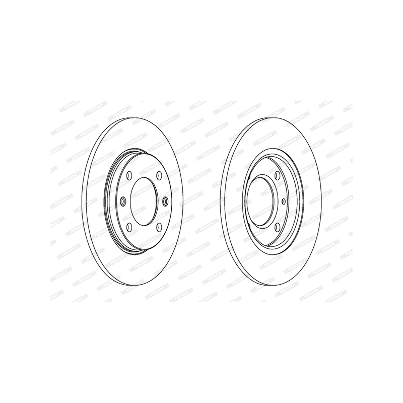 Disco freno asse posteriore - FERODO
