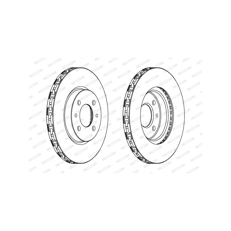 Disco freno asse anteriore - FERODO