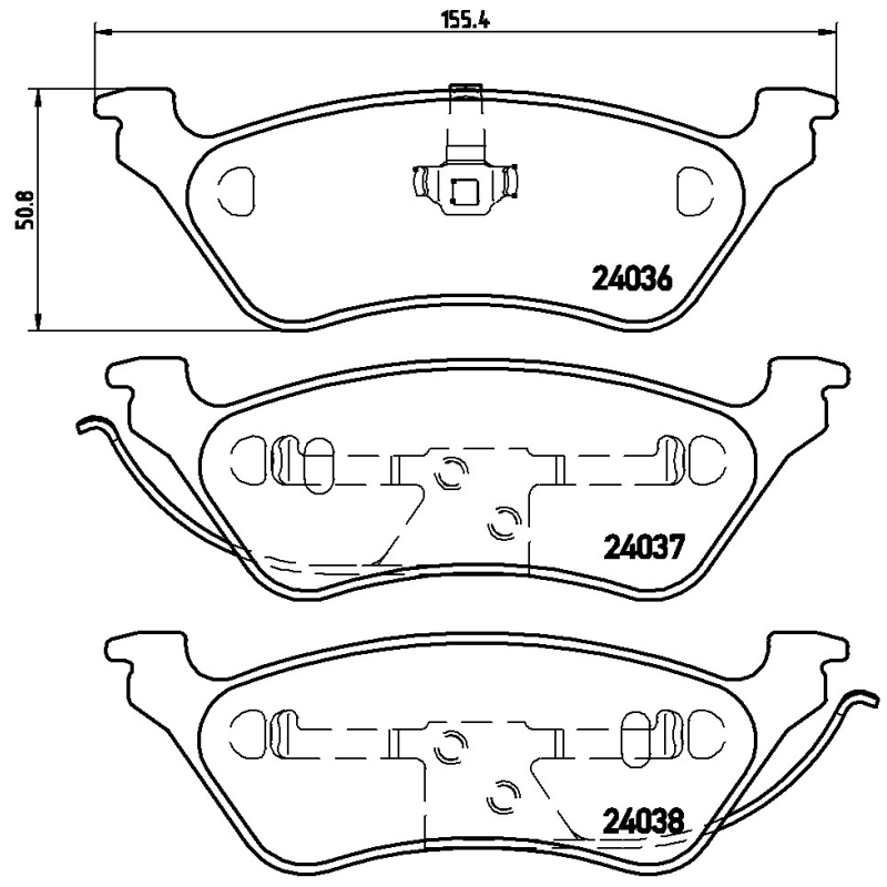 Pastiglie freno asse posteriore - BREMBO
