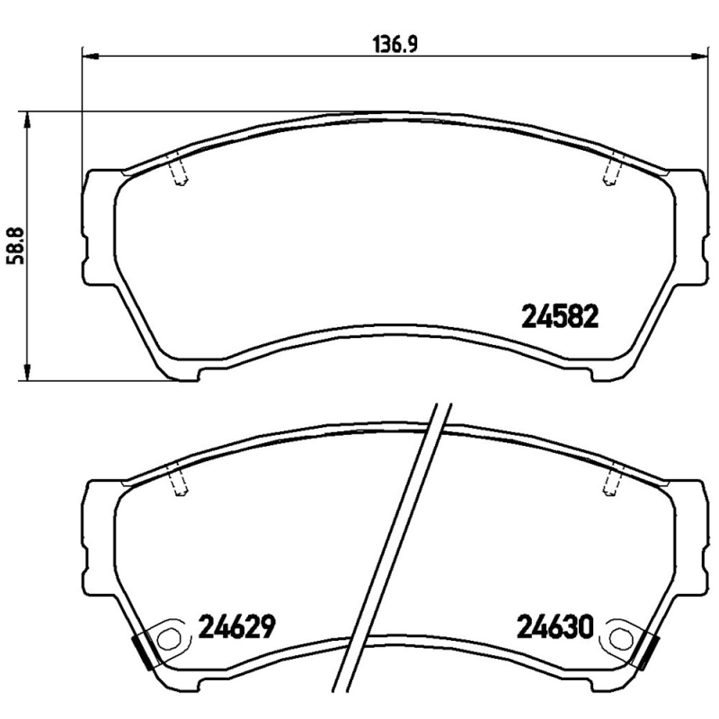 Pastiglie freno asse anteriore - BREMBO