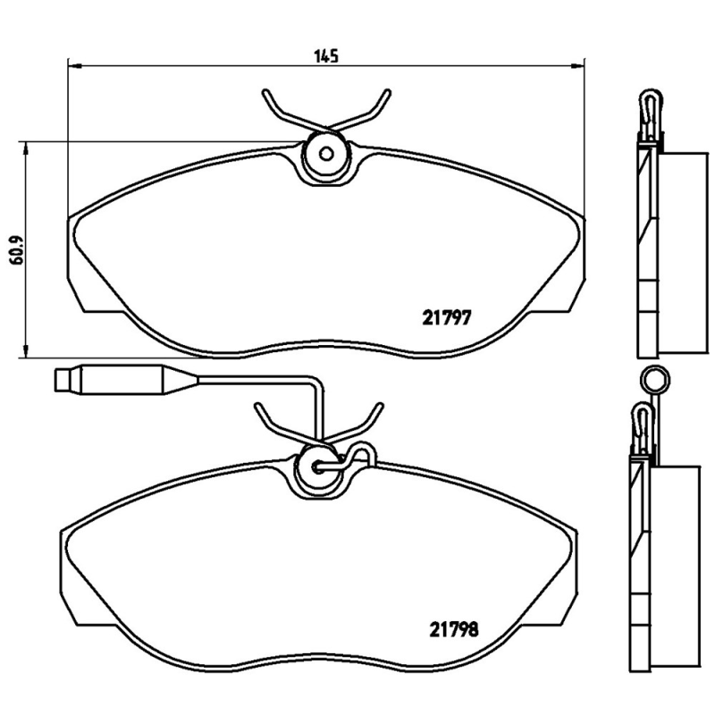 Pastiglie freno asse anteriore - BREMBO