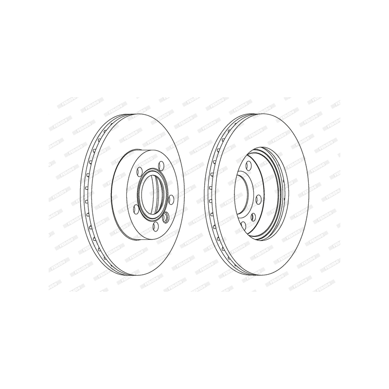 Disco freno asse anteriore - FERODO