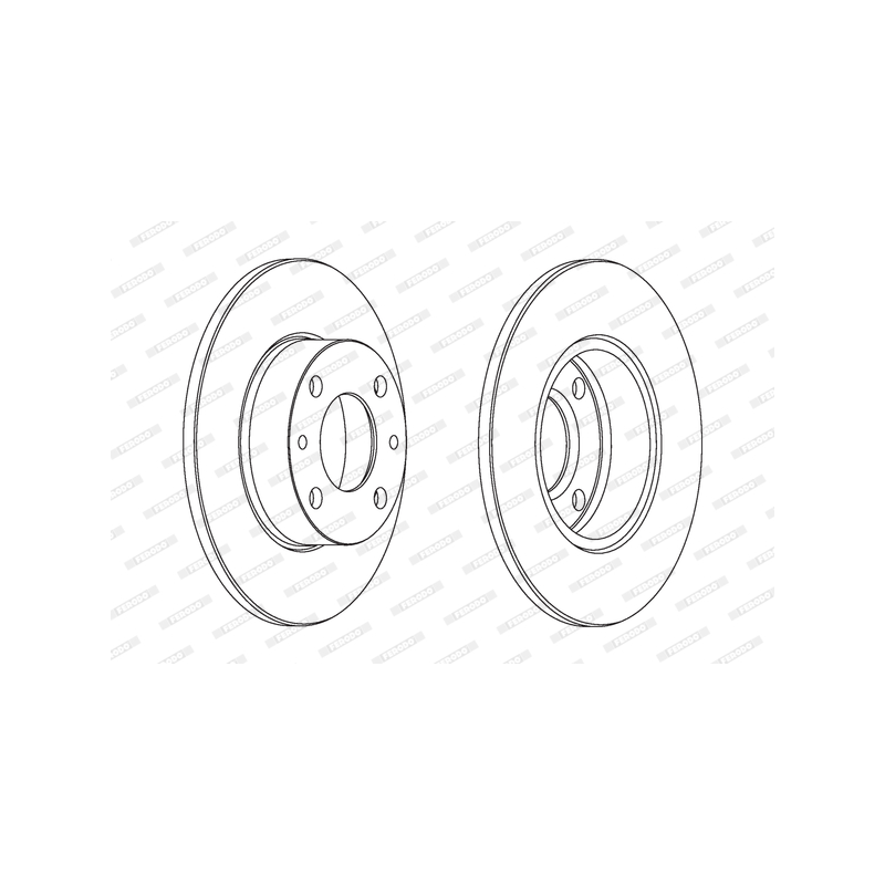 Disco freno asse anteriore - FERODO