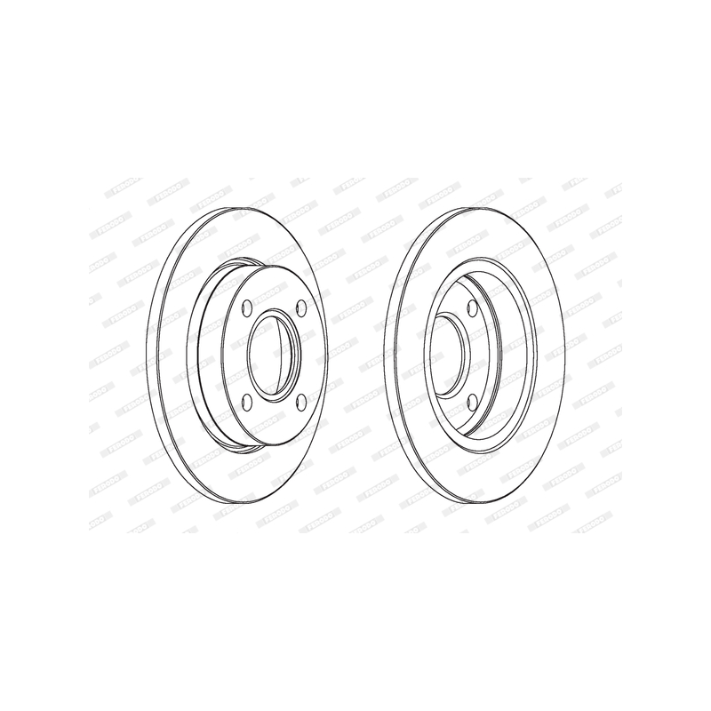 Disco freno asse anteriore - FERODO