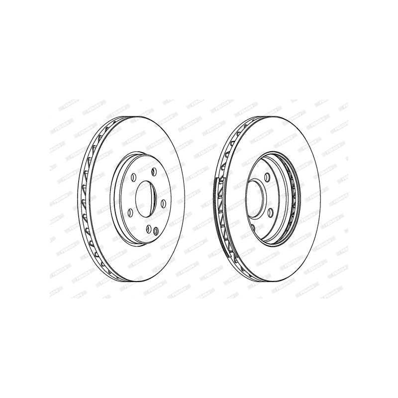 Disco freno asse anteriore - FERODO