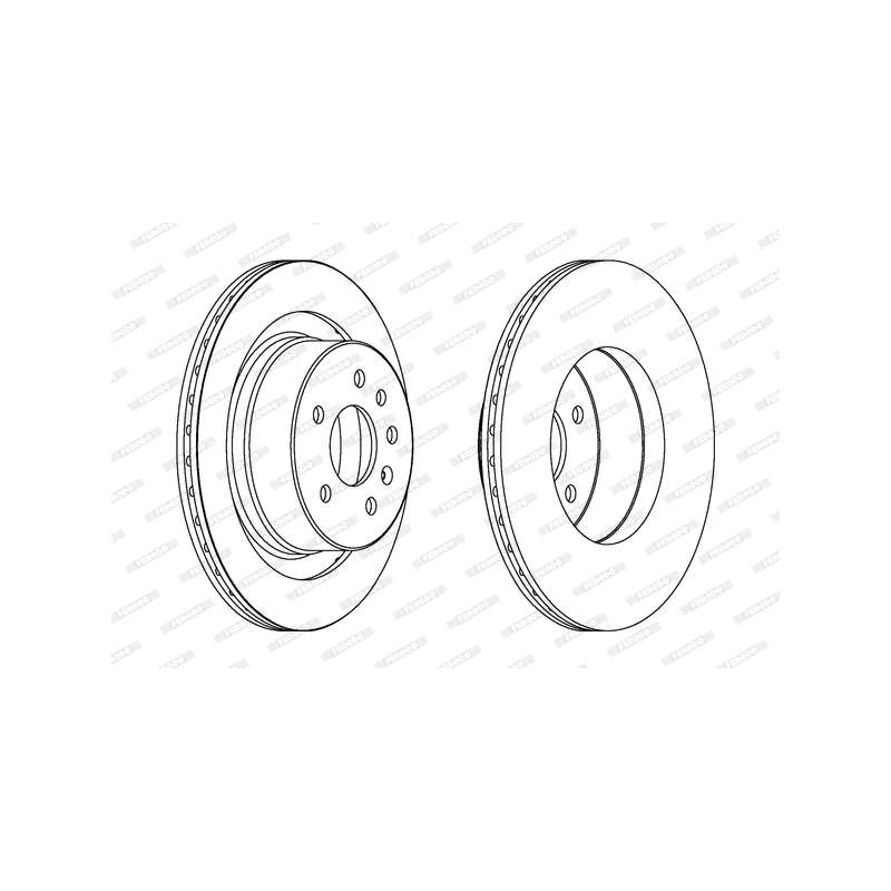 Disco freno asse posteriore - FERODO