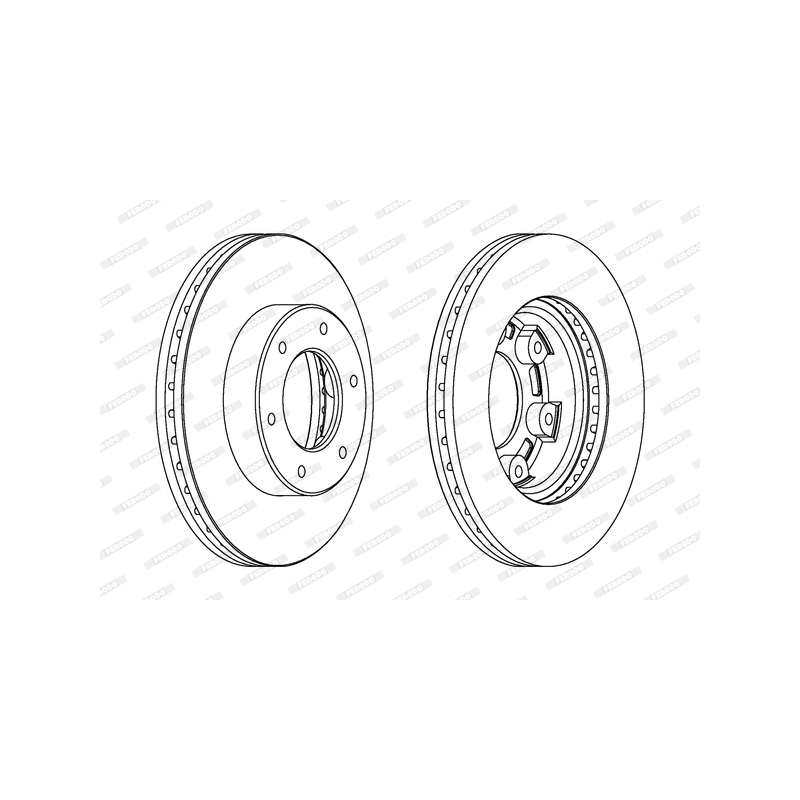Disco freno asse anteriore - FERODO