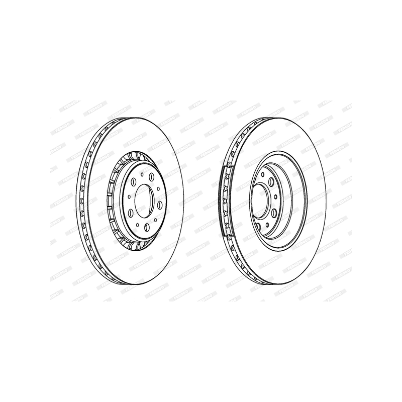 Disco freno asse anteriore - FERODO