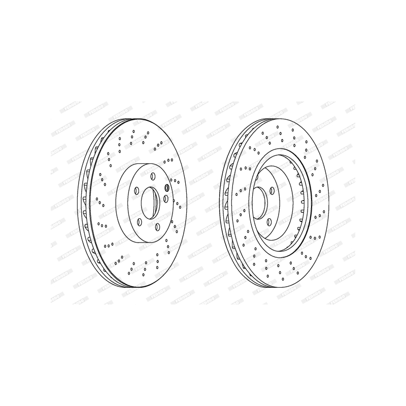 Disco freno asse anteriore - FERODO