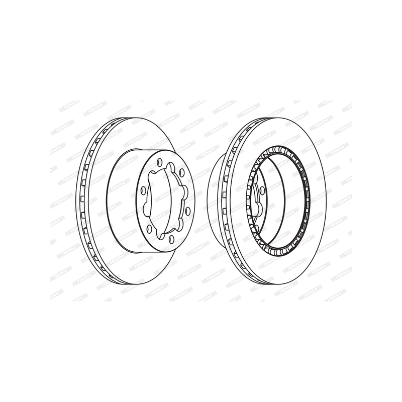 Disco freno asse posteriore - FERODO