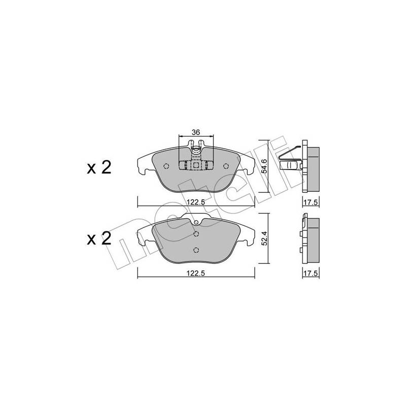 Pastiglie freno asse posteriore - METELLI