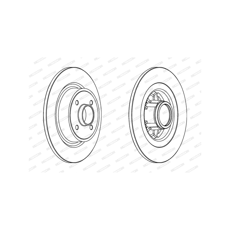 Disco freno asse posteriore - FERODO
