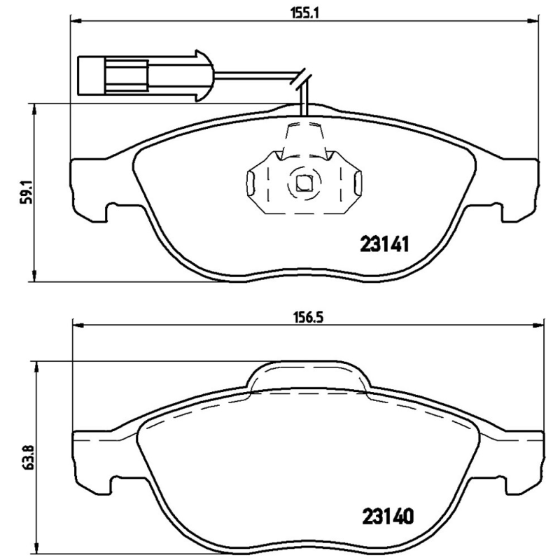 Pastiglie freno asse anteriore - BREMBO