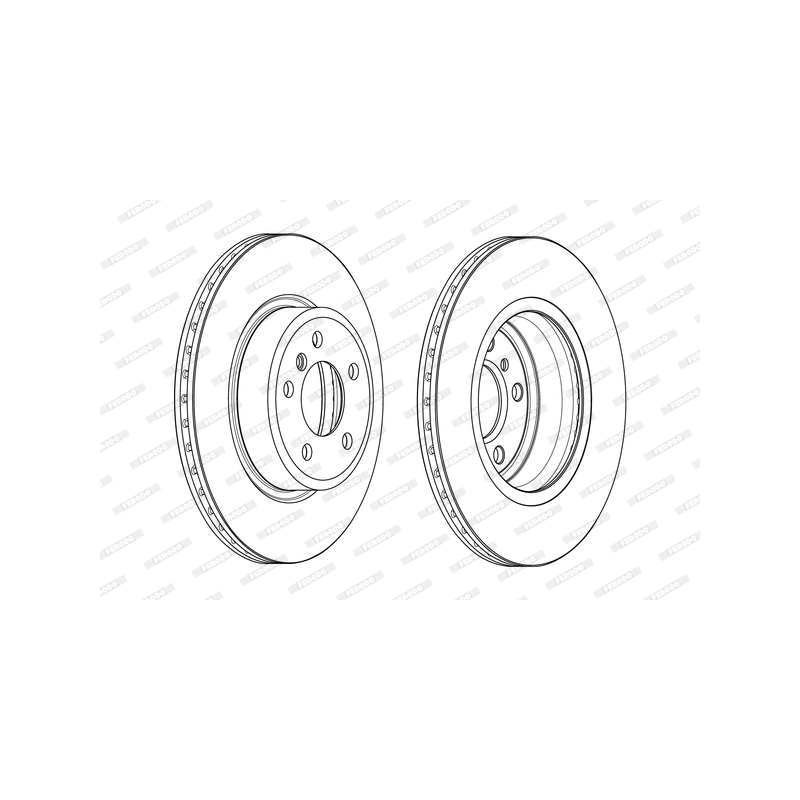 Disco freno asse anteriore - FERODO