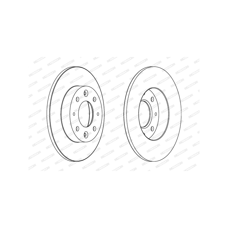 Disco freno asse anteriore - FERODO