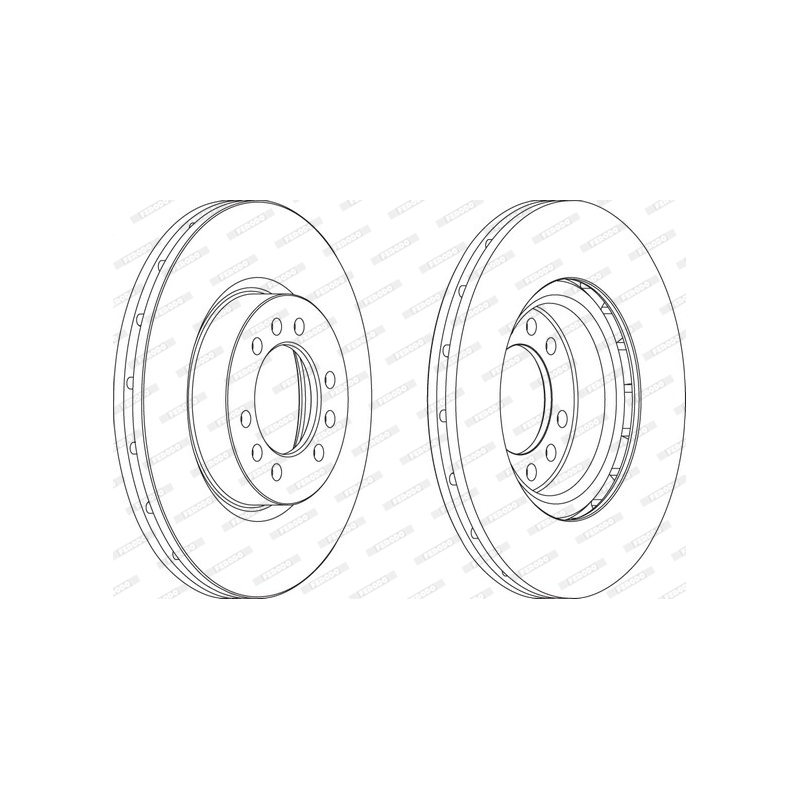 Disco freno asse anteriore - FERODO