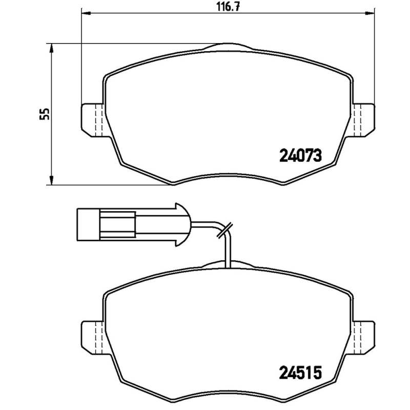 Pastiglie freno asse anteriore - BREMBO